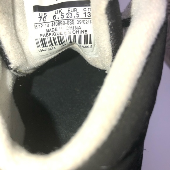 NIKE jordans retro 5 black kids toddler shoes 7c - Picture 5 of 5